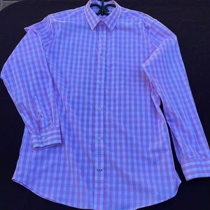 🍎BOGO🍎 Pink/white check long sleeve shirt